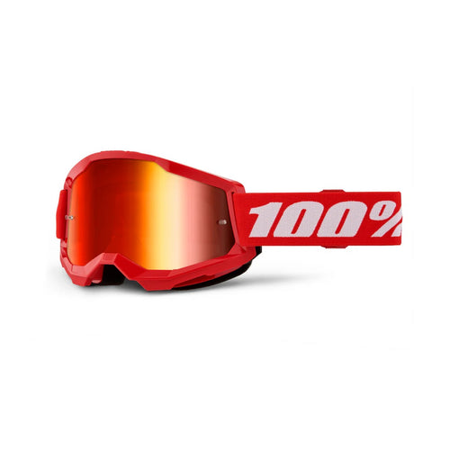 GOGGLE 100% STRATA 2 RED MIRROR RED LENS 50028-00018