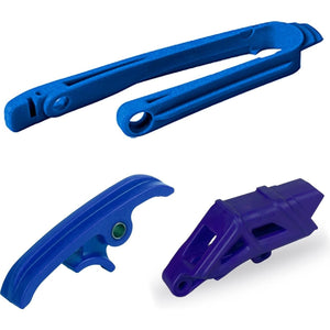 Kit de Deslizadores y Guías de Cadena Polisport - Azul