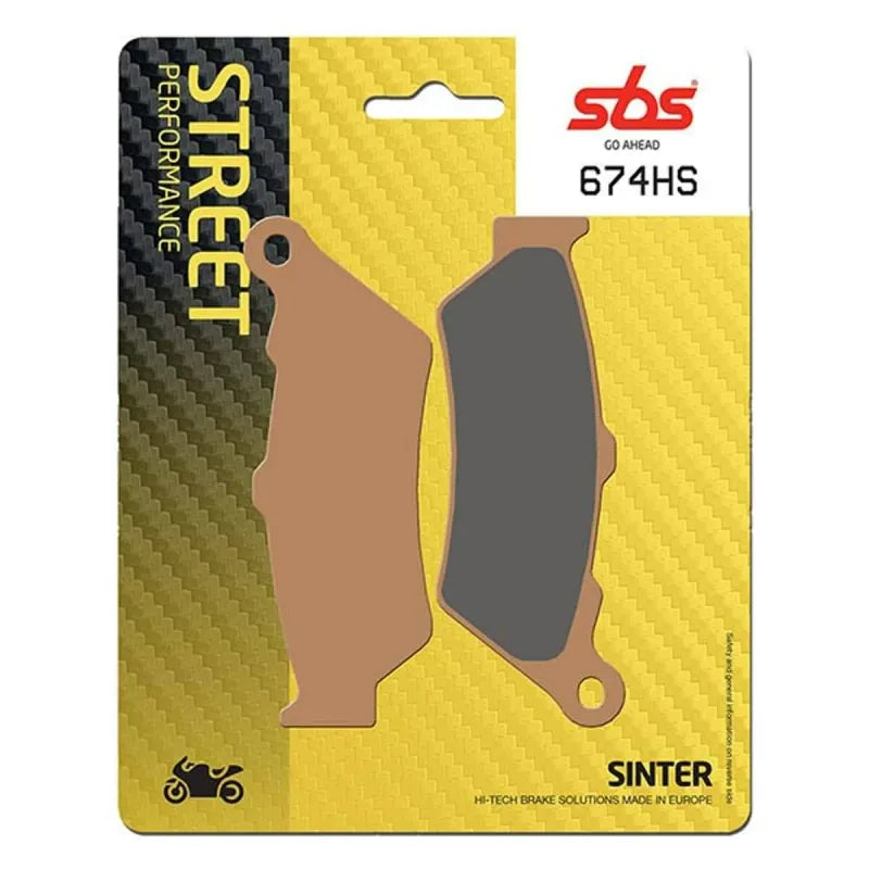 PASTILLAS DE FRENO SINTERIZADA DELANTERA SBS 674HS
