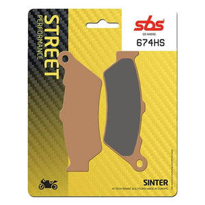 PASTILLAS DE FRENO SINTERIZADA DELANTERA SBS 674HS