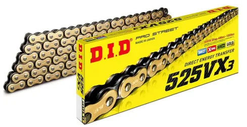 CADENA 525VX3 G&B X 120 ZB XRING DORADA