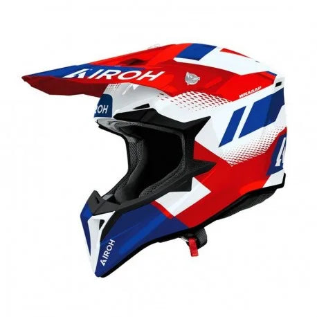 CASCO WRAAAP VISION AIROH ROJO/ AZUL WRAV55M