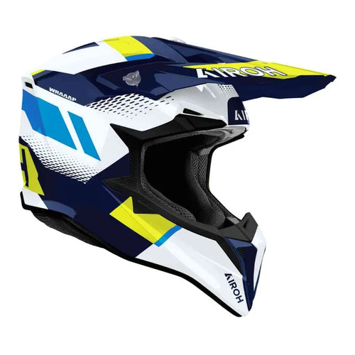 CASCO WRAAAP VISION AIROH AMARILLO/ AZUL WRAV31M
