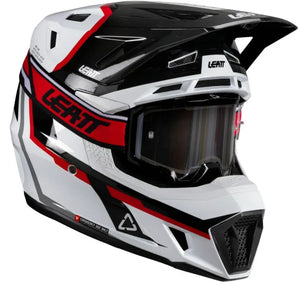 HELMET KIT MOTO 7.5 WHITE/RED V26 VELOCITY 4.5 GOGGLES