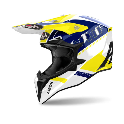 CASCO CROSS WRAAP FEEL AMARILLO AZUL