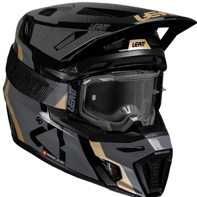LEATT HELMET KIT MOTO 8.5 V25 BLACK #L 59-60CM/ VELOCITY 5.5 Goggles