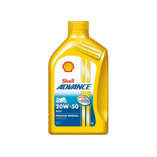 Aceite Shell Advance 4T 20W50 AX5 1LT