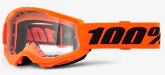 GOGGLE STRATA 2 JUNIOR NEON ORANGE CLEAR LENS 50031-00009